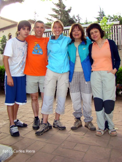 El grup: Gerard-Llu&iacute;s-Marta-M.Ant&ograve;nia-Concepci&oacute;-Carles (El que fa la foto)