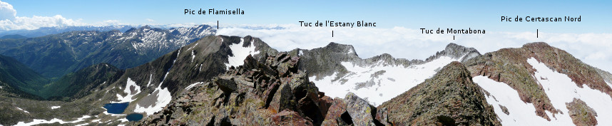 Panor&agrave;mica des del Pic de Certascan