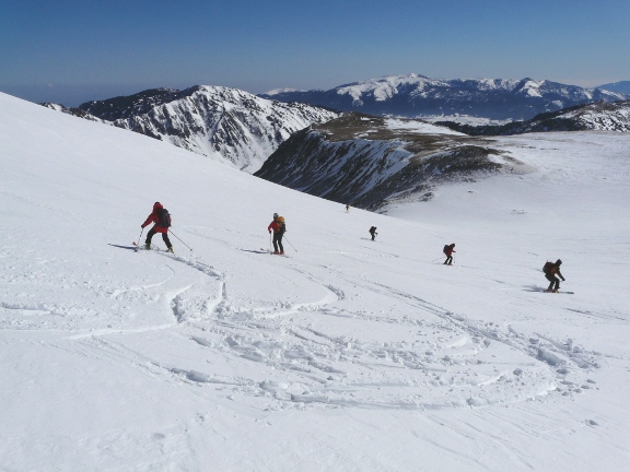 La bajada: m&eacute;s de 1.000 m